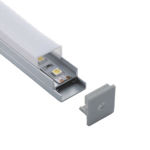100 X 2M sets/lot U shape aluminum led profile housing 20 mm high square led channel extrusion for ceiling mounted lights