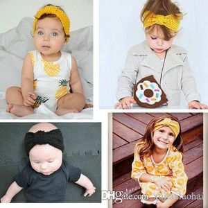 fashion Colors Cute boho style wool knitted girl headband winter Soft baby earmuffs hair accessories