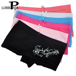 LOBBPA Wholesale Lot 12 PCS Woman Underwear Cotton Boxers Shorts Ladies Panties Floral Boyshorts Knickers for Women