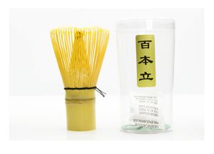 Nowy przyjeżdża Naturalny Bambusowy Matcha Whisk Przygotowanie Do Green Tea Proszek Proszek Narzędzie Szczotki do Matcha Nowy W8809