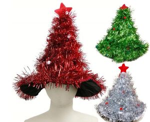Geniş Ağız Şapkalar Noel Ağacı Tarzı Yıldız Kapaklar Ile Yıldız Caps Için Yetişkin Çocuklar Hediyeler Ev Partisi Malzemeleri Aksesuarları