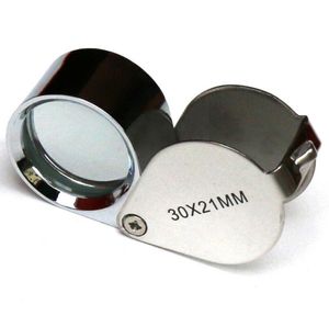Fast Shipping 30x21mm Jewelers Eye Magnifying Glass Magnifier Loupe party gifts LX3401