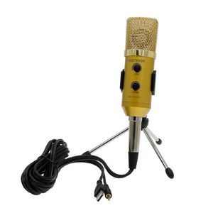 Ny USB-speldatorkondensor PC-mikrofon MIC med stativ för streaming, podcasting, vokalinspelning