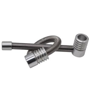 Metallo staccabile lungo 12 cm e piccolo tubo, tubo metallico, forma a molla, tubo metallico.