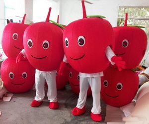 2018 Hot Sale Eva Material Red Apple Mascot Kostym Frukttecknad Apparel Annons