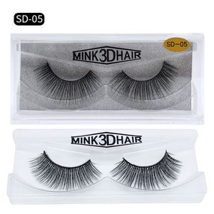 Mink rzęsy 11 stylów Sprzedaż 1 Pair / Lot 100% Real Syberyjski 3D Pełny pasek Fałszywy Rzęs Długie indywidualne rzęsy Lashes Extension DHLFree