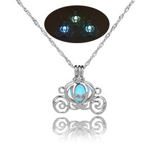squash car Open box night Luminous Pendant Necklace long Chain Collar choker necklace women Statement Jewelry