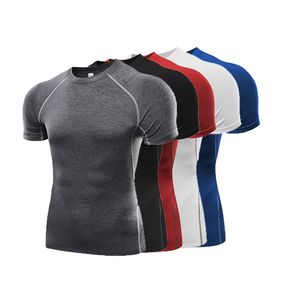 Wholesale under layer clothes for sale - Group buy Compression Men Tees Gyms Clothing Fitness Compression Base Layers Under Tops T shirt Top High Flexibility Skins Gear Wear