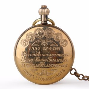 Luxury High Quality Golden Hand Wind Mechanical Pocket Watch Roman Number Dial Pendant Chain Fob Watch