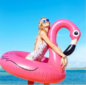 Flamingo Pływanie Pierścień 90 cm Nadmuchiwany Materac Mat Float Pływający Buja Swim Circle Beach Water gry Basen Sporty Zabawki