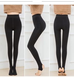 Women's Fleece Thick Winter Warm High Stretch Waist Leggings Skinny Pants