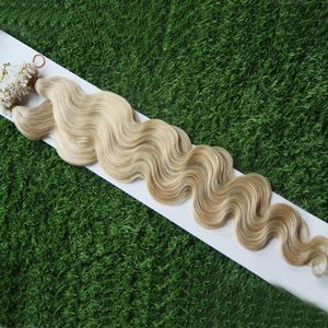 Body Wave Micro Loop Human Hair Extensions 100g 7a Micro Loop Brasilianska Extensions 100g Blond Brasilianska Micro Ring Loop Hårförlängningar