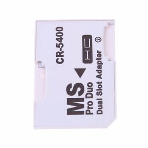 High Quality Dual Micro SD TF to Memory Stick MS Pro Duo Adapter CR-5400 CR5400 For PSP Card Dual 2 Slot Adapter