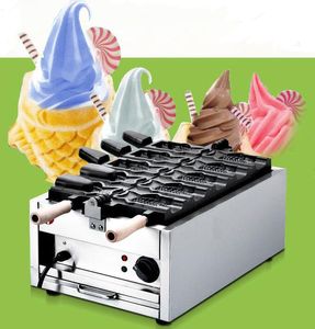 110v 220v Open mouth ice cream taiyaki machine fish cone maker