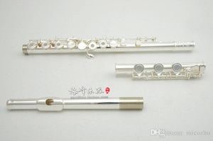 Nouveauté US DiZhao DZ401 flûte plaquée argent Cupronickel C clé 17 trous Instruments de flûte livraison gratuite avec étui