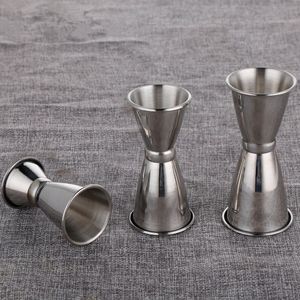 Steel S/M/L Stainless Double Jigger Shot Measure Cup Tail Drink Wine Bar Shaker Ounce Double Cup