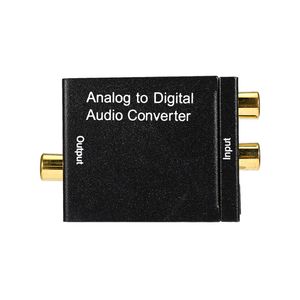Freeshipping analog till digital ljudkontakt L / R till digital SPDIF COAXIAL RCA och optisk Toslink R / L-ingång till koaxial och toslinkutgångar