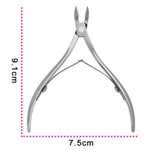 Taglia cuticole per unghie Pinza per cuticole in acciaio inossidabile Tagliaunghie per dita e dita dei piedi Pelle morta Forbici per cuticole Strumento per manicure per unghie