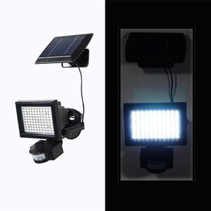 IP65 LED lampor Solar LED Floodlight Outdoor White Pir Motion Sensor LED Flood Light Lampa för Garden Path Wall Nödbelysning
