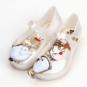 Teacup Mini Sandaler 2017 Nya Vinter Kids Sandals Skönhet Beast Girls Shoe Gelé Sandaler Non-Slip Kid Shoes
