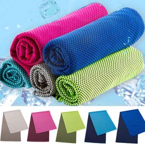 90 * 33 cm ice cold towel arrefecimento sunstroke verão esportes exercício fresco quick dry macio respirável toalha de refrigeração