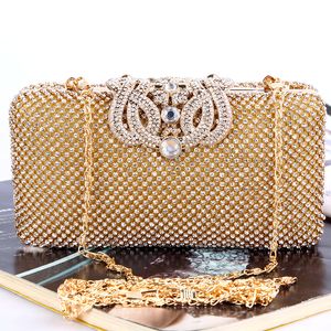 Handbags bags Crown diamond handclutch Luxury satin +diamonds high quality workmanship for bridal and lady wear 1 pc a lot