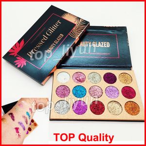 Auf Lager Beauty Glazed Lidschatten-Palette 15 Farben Glitzer-Lidschatten-Palette Beauty Makeup Ultra Shimmer Face Cosmetics kostenloser Versand