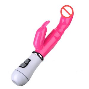 Dual Vibration G Spot Vibratory Dorosłych Produkt Sex Produkt Hot Erotyczne Zabawki Dildo Królik Wibrator FaloImitator dla kobiet J1124