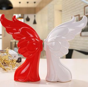 ceramic white butterfly home decor crafts room decoration ceramic handicraft ornament porcelain figurines wedding decorations