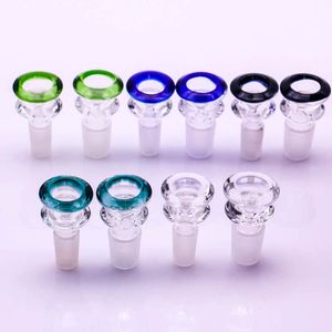 Hookahs Glass bowl 14mm 18mm Male Colorful Bong Bowl MOQ 3PCS Glass Smoking Bowls for Water Pipe Dab Rig Bubbler wholesale