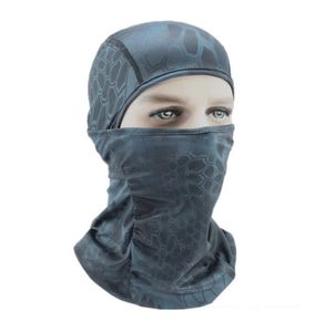 Wholesale-5 Color Tight Camo Balaclava Tactical Airsoft Hunting Outdoor Paintball Moto Sci Ciclismo Protezione Maschera integrale