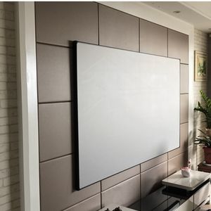 Thin Bezel 16:9 Full HD 1080p 3D Home Cinema Fixed Frame Projector Movie Screen with 3D Silver grey