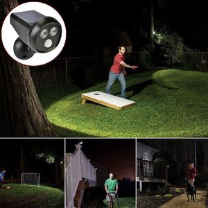 Sensor Lichter 2LED Solar Lampe Outdoor Eule Strahler IP65 Wasserdichte Infrarot Motion Led Spot Licht Mit Wiederaufladbare Solar Panels