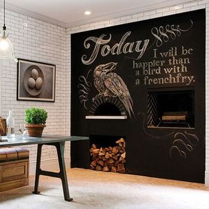 Sanat Duvar Sticker Tebeşir Tahtası Blackboard Etiketler Çıkarılabilir Beraberlik Dekor Duvar Çıkartmaları Çocuk Odaları 40 * 200 cm