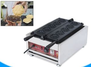Sakura våffel maskin kommersiell mat bearbetning utrustning elektrisk blomma formad våffel muffin yaki tårta ugn llfa