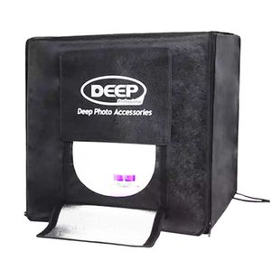 40 X 40CM DEEP 4 LED 사진 촬영 스튜디오 비디오 조명 텐트 전문 휴대용 LED이 Softbox 박스 세트