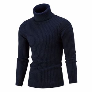 All'ingrosso-Maglione Pullover Uomo 2017 Maschile Marca Casual Tinta unita Maglia Maglioni Semplici Uomo Confortevole Copertura Dolcevita Maglione da uomo