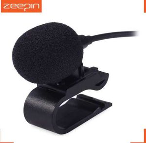 Zeepin Profesyoneller Araba Ses Mikrofon 3.5mm Jack Fiş Mic Video DVD Radyo için Mic Microfon Microfon 3m Uzun