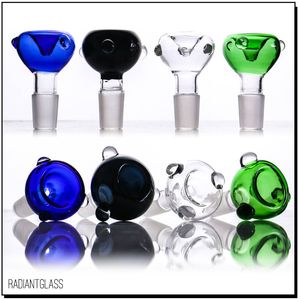 Andra rökningstillbehör Glasskål för fabriks grossist Ny design Färgglad 18,8 mm/14mm vattenrör Använd oljerig