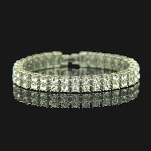 Tênis de alta qualidade hip hop homens jóias 18k banhado a ouro gelado bling cristal pulseira preto masculino diamante pulseira bracelet4950368