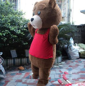 2018 Hot Sale Customized Bear Mascot Kostym Teddy Bear Mascot Kostym Vuxen Size Gratis frakt!