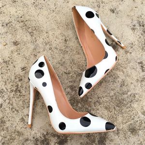 Real photo Fashion Women shoes sexy lady pointy toe patent leather stiletto stripper high heels Prom Evening pumps large size 44 12cm