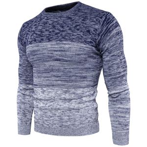 2018 Mäns Bomullströja Höst Vinter Nya Pullovers Sweater Coat Wool Mäns Koreanska Slim Sleeve Round Neck