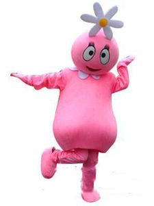 venda quente venda directa Costumes 2018 alta qualidade Yo Gabba Gabba Foofa Mascot Costume Adult Character Adulto Outfit escola mascote do Dia das Bruxas