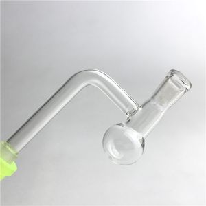 Tubo de queimador de óleo de vidro com 10 mm machos grossos pirex clear tubo fumando tubo barato tubos de água queimador de óleo vidro narguilés