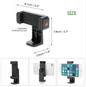 Wholesale selfie stand iphone resale online - Powstro Cell Phone Stand Vertical Bracket Smartphone Clip Holder Adapter Tripod Mount for iPhone Samsung Selfie