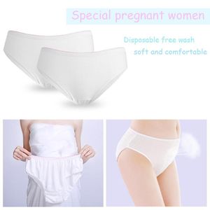 Wholesale underwear travel resale online - 4pcs Cotton Pregnant Briefs Disposable Underwear Travel Panties Clean Intimate Sterilized Prenatal Postpartum Paper Underpants
