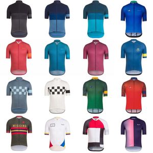 Papha Team Cycling Korta Ärmar Jersey Ropa Ciclismo Hombre Racing MTB Bike Shirt Sport Uniform Snabbtork för Män Cykeltoppar F0506