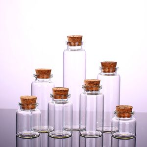Duidelijke glazen fles met kurken flacon glazen potten hangdoek ambachtelijke projecten diy voor aandenkens mm diameter