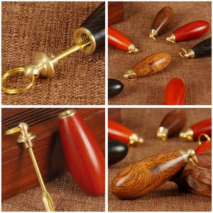 Newest Wood Snuff Nose Case Smoking Pipe High Quality Unique Design Bottle Box Spoon Multiple Uses More Colors Portable Keychain